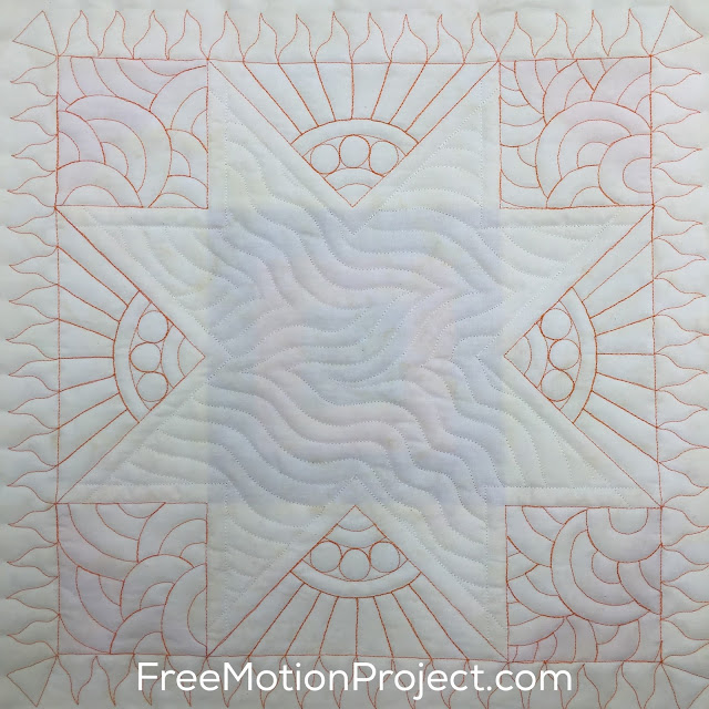 Learn how to quilt this beautiful sampler quilt block in a free video tutorial with Leah Day